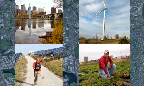 4 sustainability related images. 