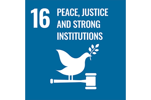 SDG 16 Logo. 
