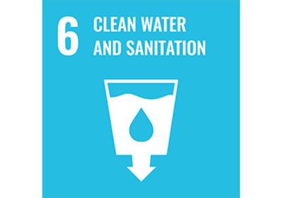 SDG 6 Icon. 