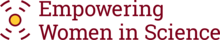 Empowering Women in Science logo. 